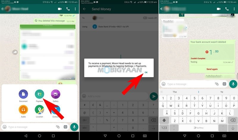 How to send money via WhatsApp Payments Guide 1