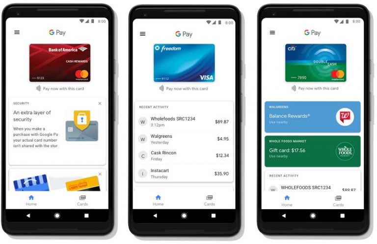 how to find my google pay card number