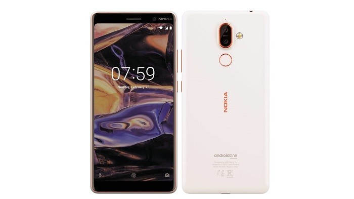 This is the Nokia 7+ Android One Edition with Full-Screen Display and Dual Rear Cameras