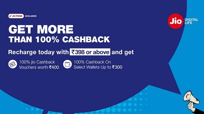 reliance jio more than 100 percent cashback recharge 398 february 2018 1