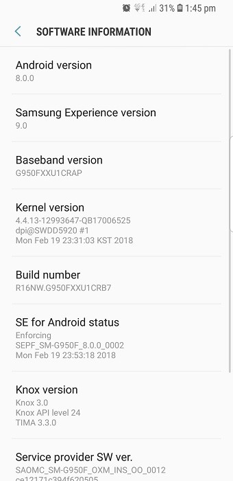 samsung galaxy s8 s8 plus android 8 oreo india non beta update