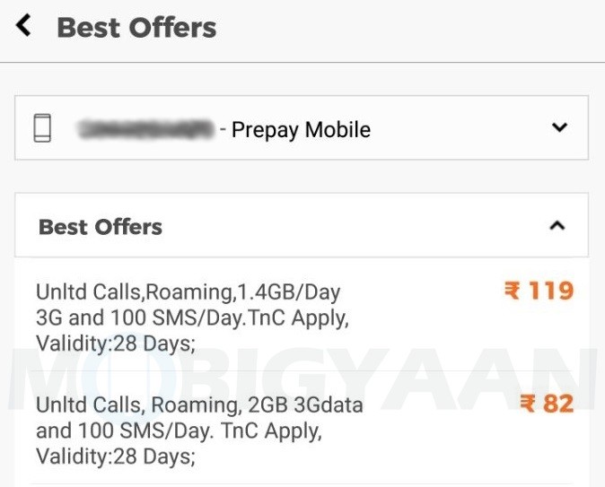 Tata Docomo Recharge Chart