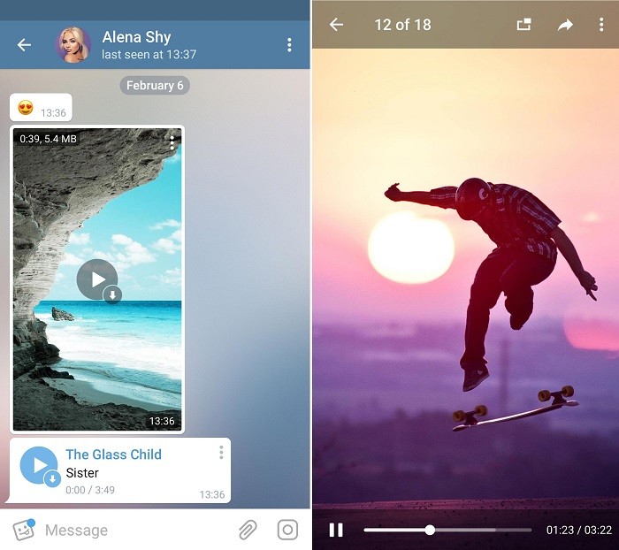 Latest update brings in auto-night mode, video streaming and more to Telegram 1 telegram-4-8-update-2