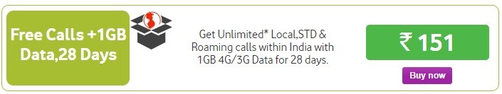 vodafone 151 prepaid plan