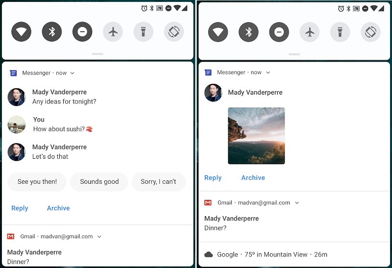 Google releases Android P Developer Preview with notch support, improved messaging notifications and more 4 android p developer preview improved messaging