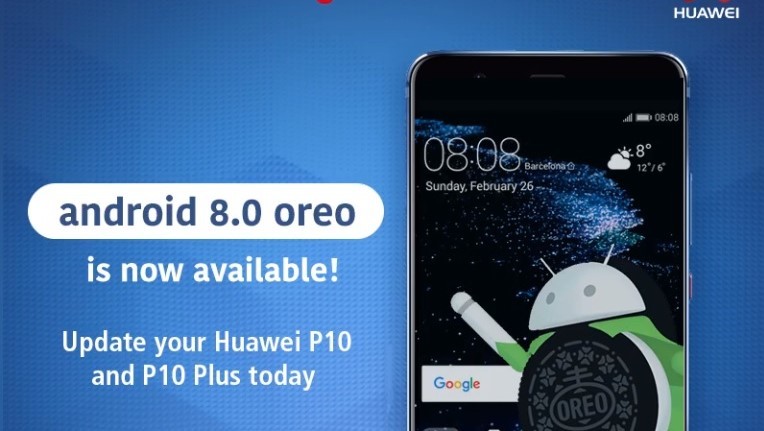 Huawei rolling out Android 8.0 Oreo update for P10 and P10 Plus