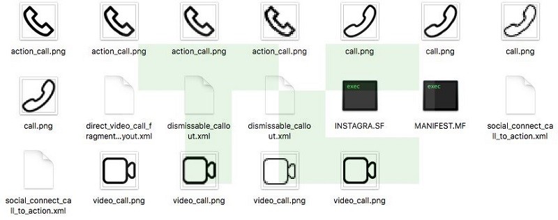 instagram video voice call icons apk