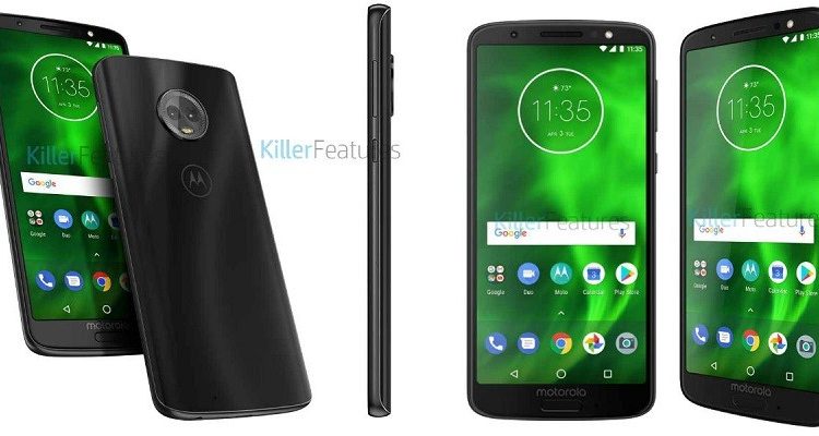 moto g6 leaked render multiple angle 1