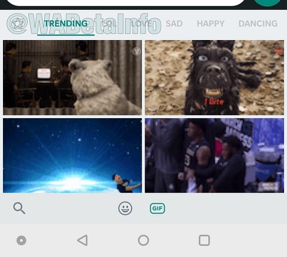 whatsapp advanced gif search android beta 1