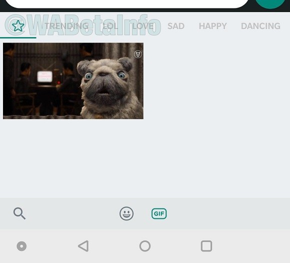 whatsapp advanced gif search android beta 2