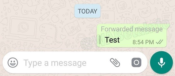 whatsapp beta android forwarded messages