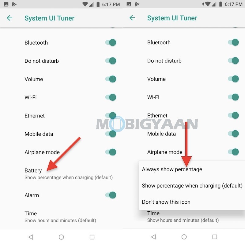 How to display battery percentage on ASUS ZenFone Max Pro M1 Guide 2 1