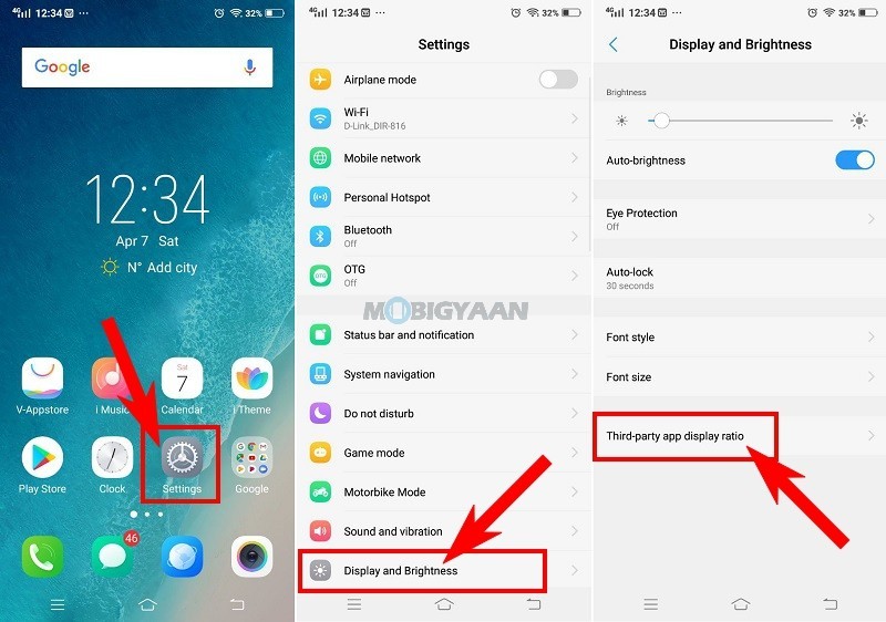 How to get rid away of notch cut outs in apps Vivo V9 Guide 1