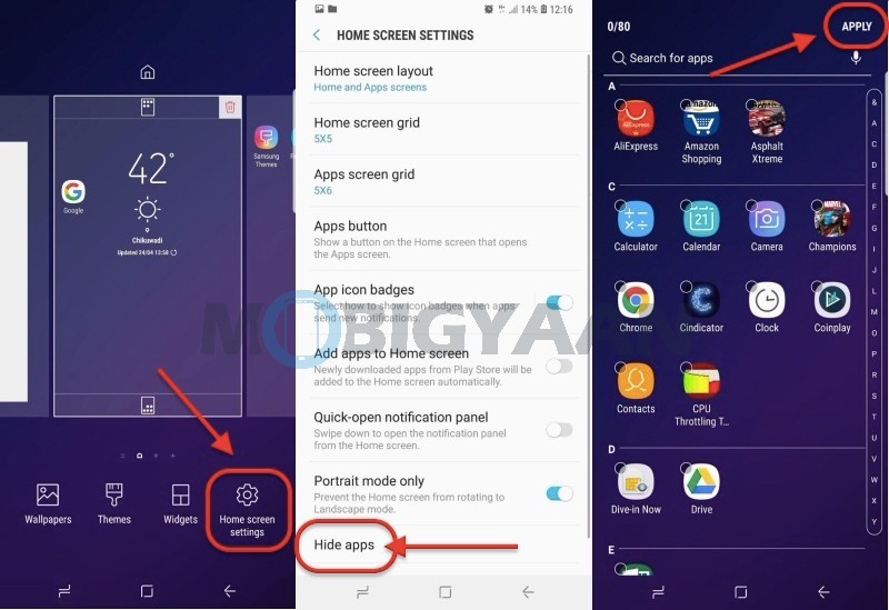 How to hide apps from Homescreen on Samsung Galaxy S9 Guide 1