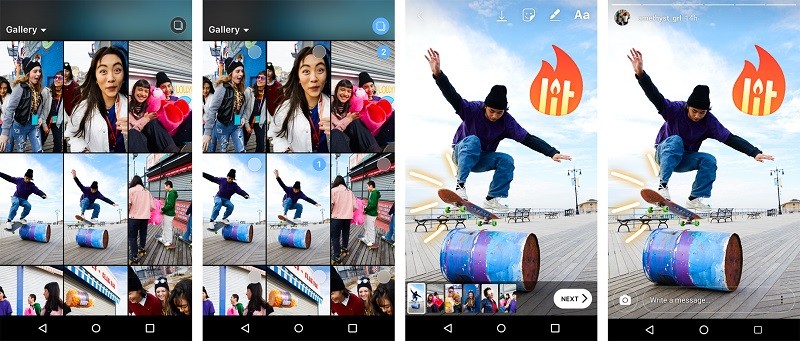 instagram batch upload photo video stories