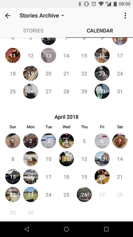 instagram testing new features calendar style story archives