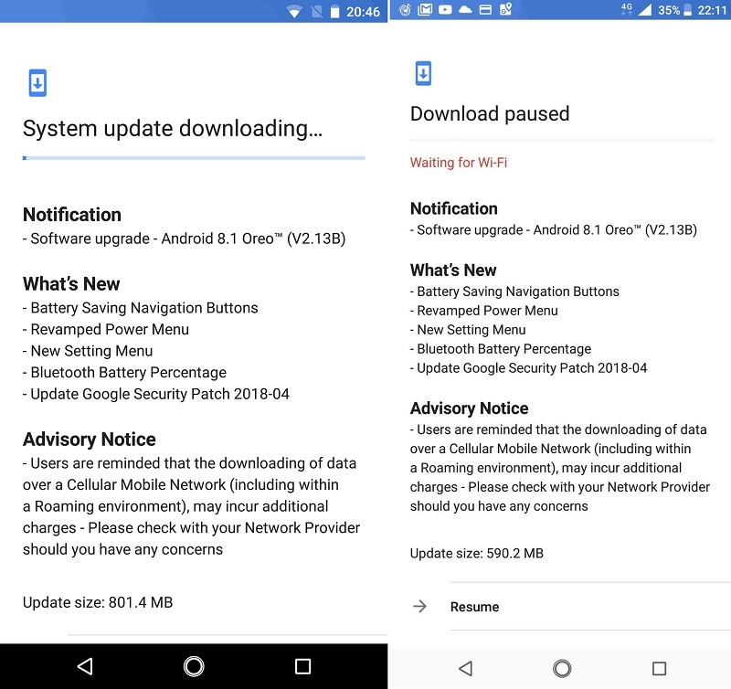 nokia 6 2018 nokia 7 plus android 8 1 oreo update india