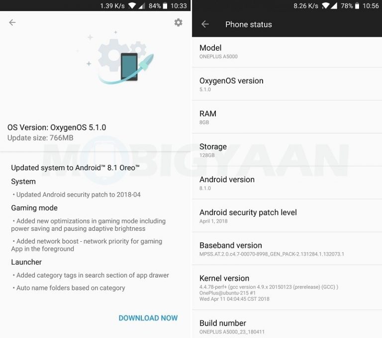 OnePlus rolls out Android 8.1 Oreo update for OnePlus 5 and 5T, here's ...