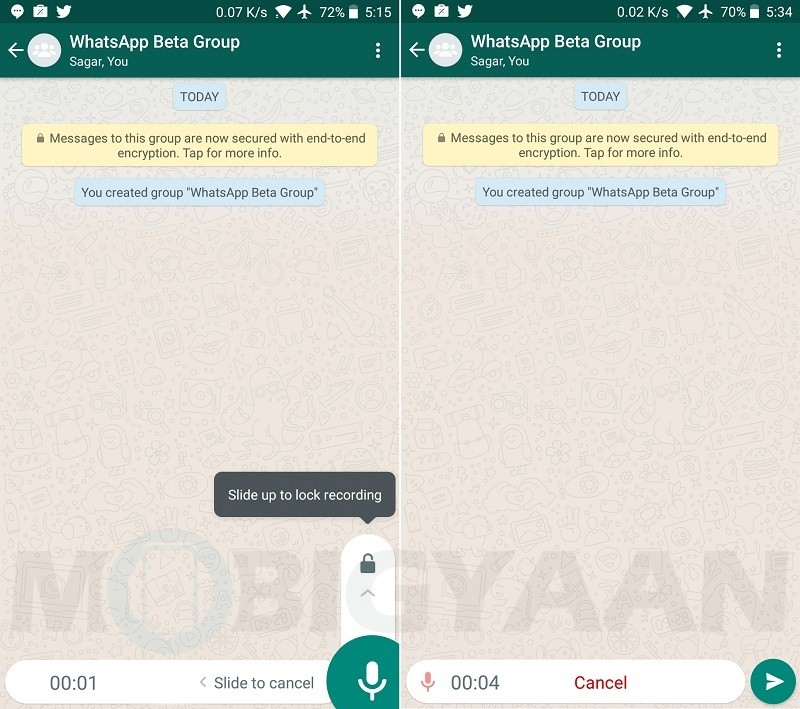 whatsapp locked audio recordings beta android 2