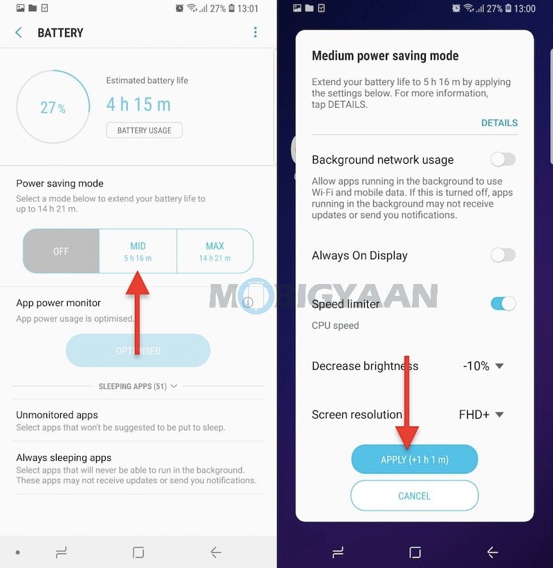 5 ways to save battery on Samsung Galaxy S9 Plus 1