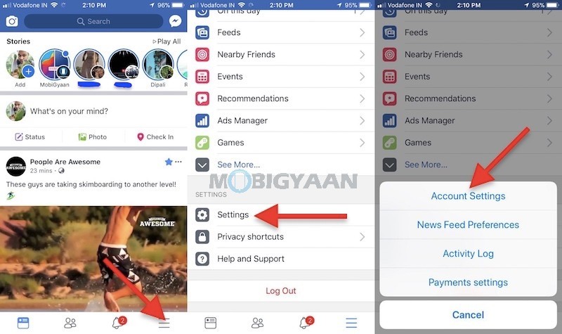 How to logout Facebook from other devices Android iPhone iOS Guide 2