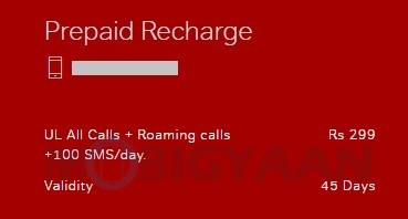 airtel 299 prepaid plan