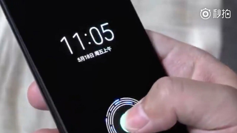 alleged xiaomi mi 8 in display fingerprint scanner 1