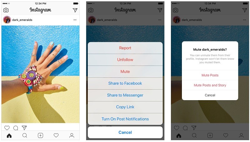 instagram lets you mute friends 1