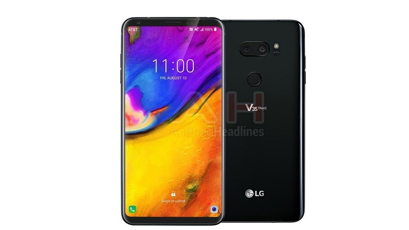 LG V35 ThinQ render surfaces online with dual rear cameras, and it doesn't have a notch 3 LG V35 ThinQ render surfaces online with dual rear cameras, and it doesn’t have a notch