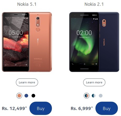 nokia 2 1 5 1 india price