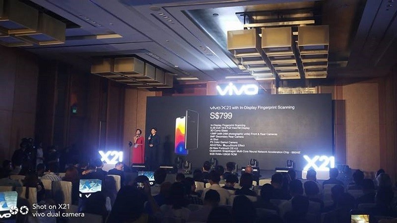 vivo x21 ud singapore international launch