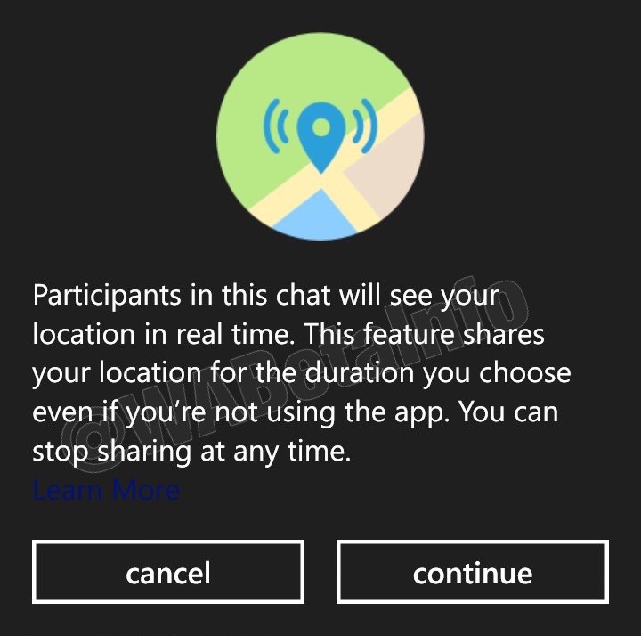 whatsapp live location windows phone 2