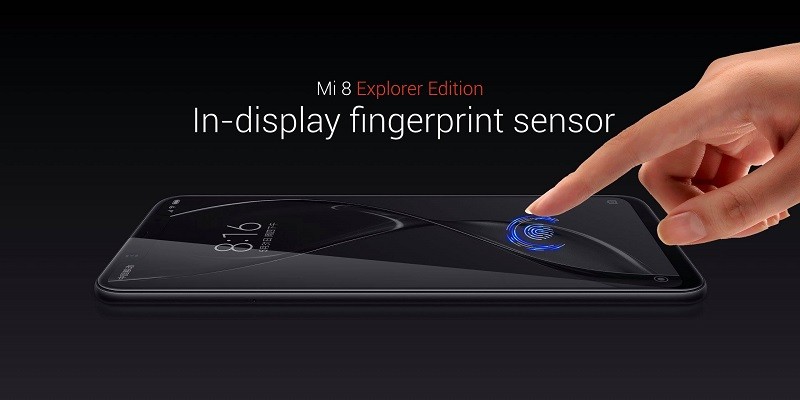 xiaomi mi 8 explorer edition in display fingerprint scanner