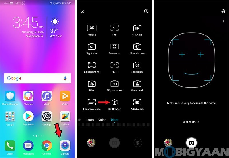 Honor 10 Camera Features 3D Creator Final