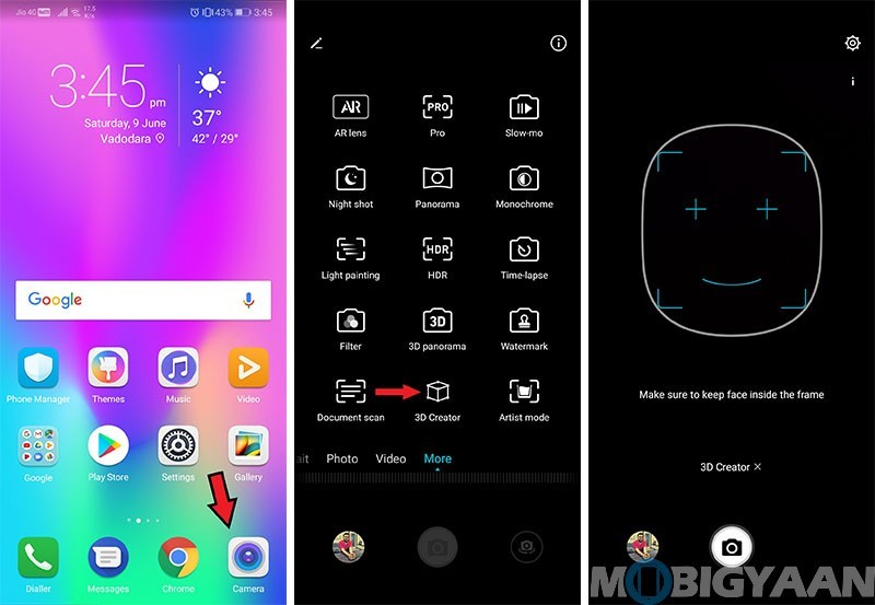Honor 10 Camera Features 3D Creator Final