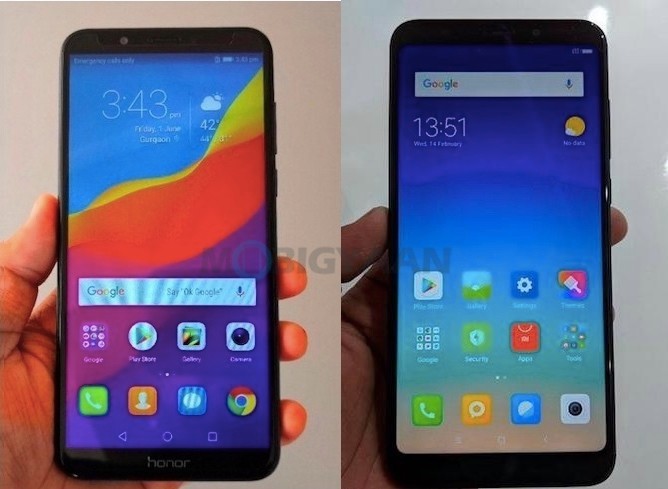 Honor 7C vs Xiaomi Redmi Note 5 Battle of the Budget Phones Specs Comparison