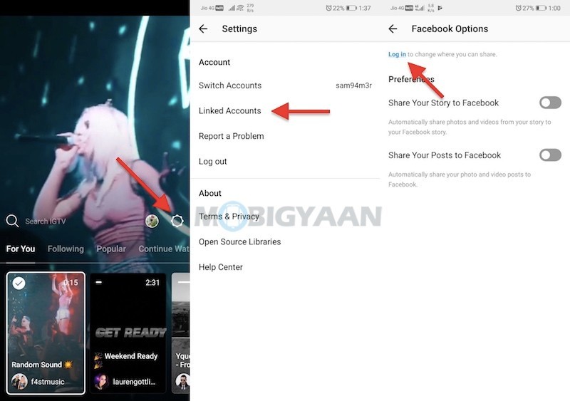 How to automatically share IGTV videos to Facebook Guide 1
