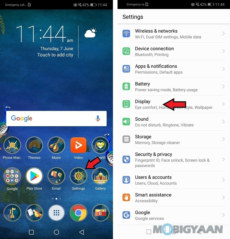 Huawei P20 Lite Changing Font Style 1