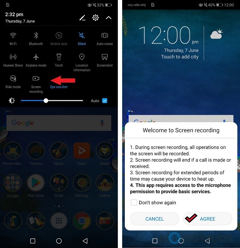 Huawei P20 Lite Screen Recording 1