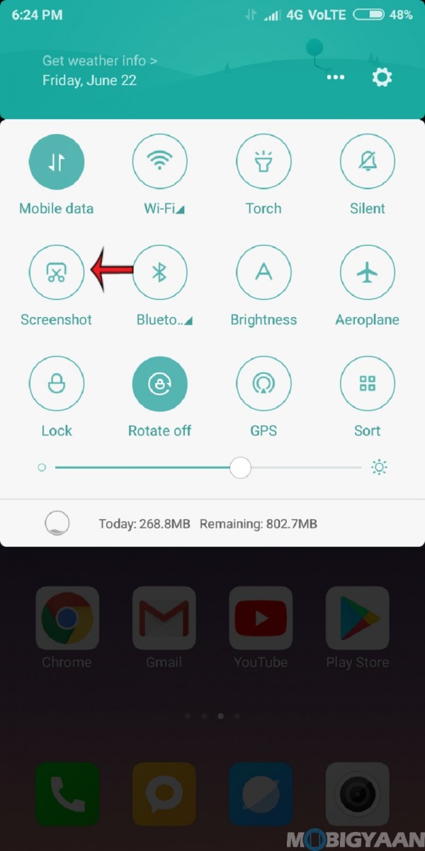 Redmi Y2 3 ways to take a screenshot 01