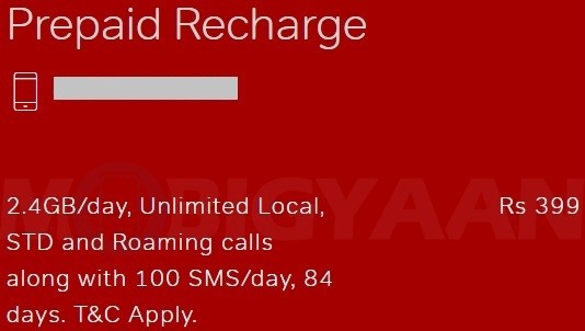 airtel 399 prepaid plan revised