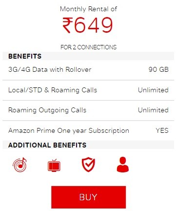 airtel 649 postpaid plan revised