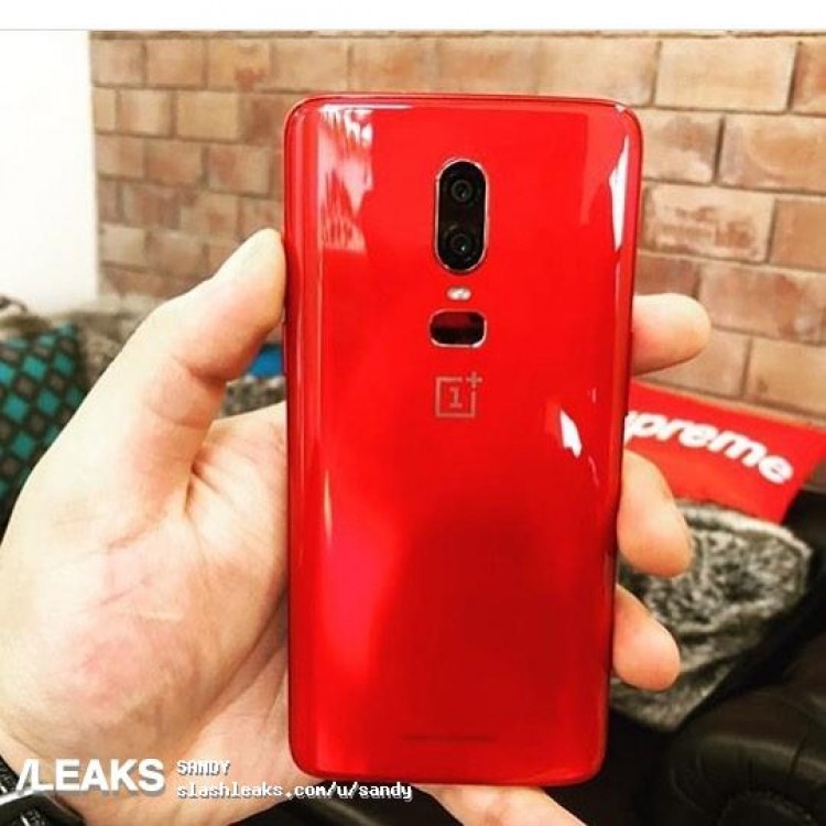 oneplus 6 lava red leaked live image 2