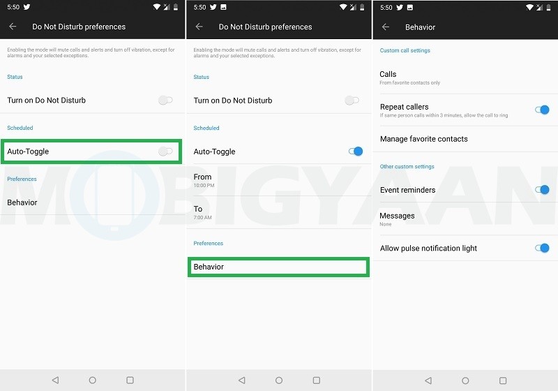 oneplus 6 tips tricks hidden features 31 2 customize dnd preferences 2