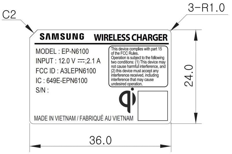 samsung galaxy note9 fcc fast wireless charger