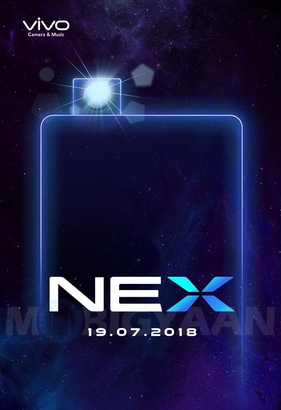 vivo nex india launch date july 19