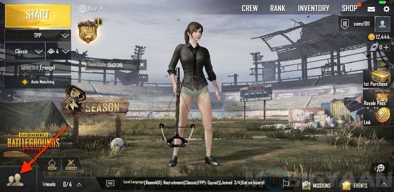 How to invite or join friends in PUBG Mobile Guide 6
