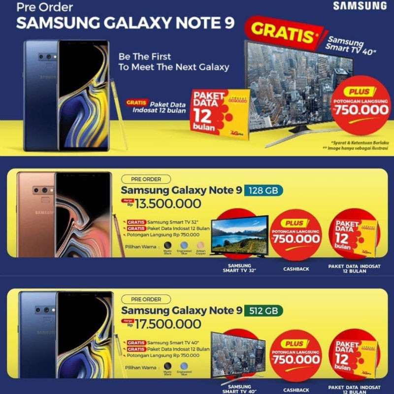 Samsung Galaxy Note9 Price