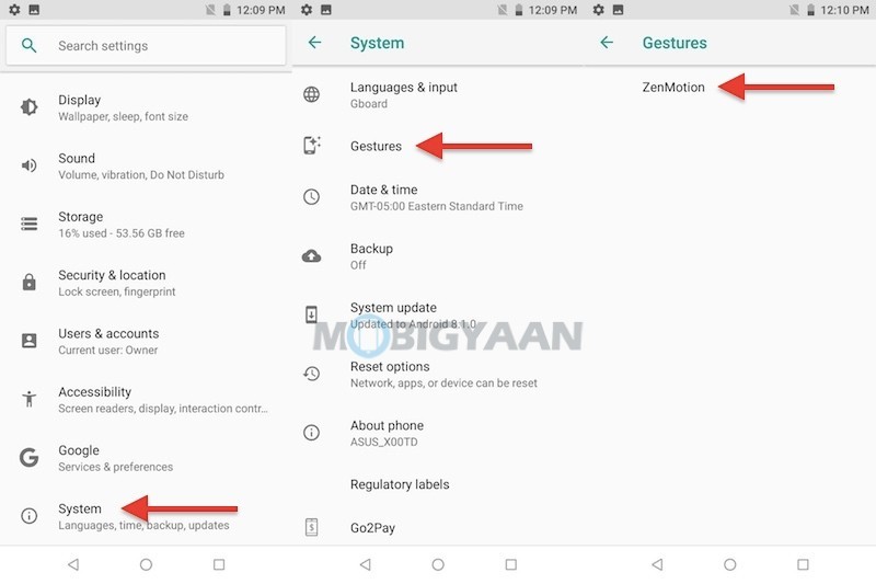 These are the 4 ZenMotion gestures you can perform on ASUS ZenFone Max Pro M1 2 1