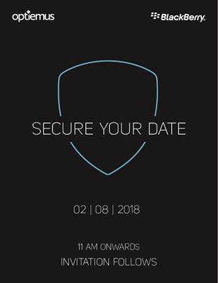 blackberry august 2 india launch invite